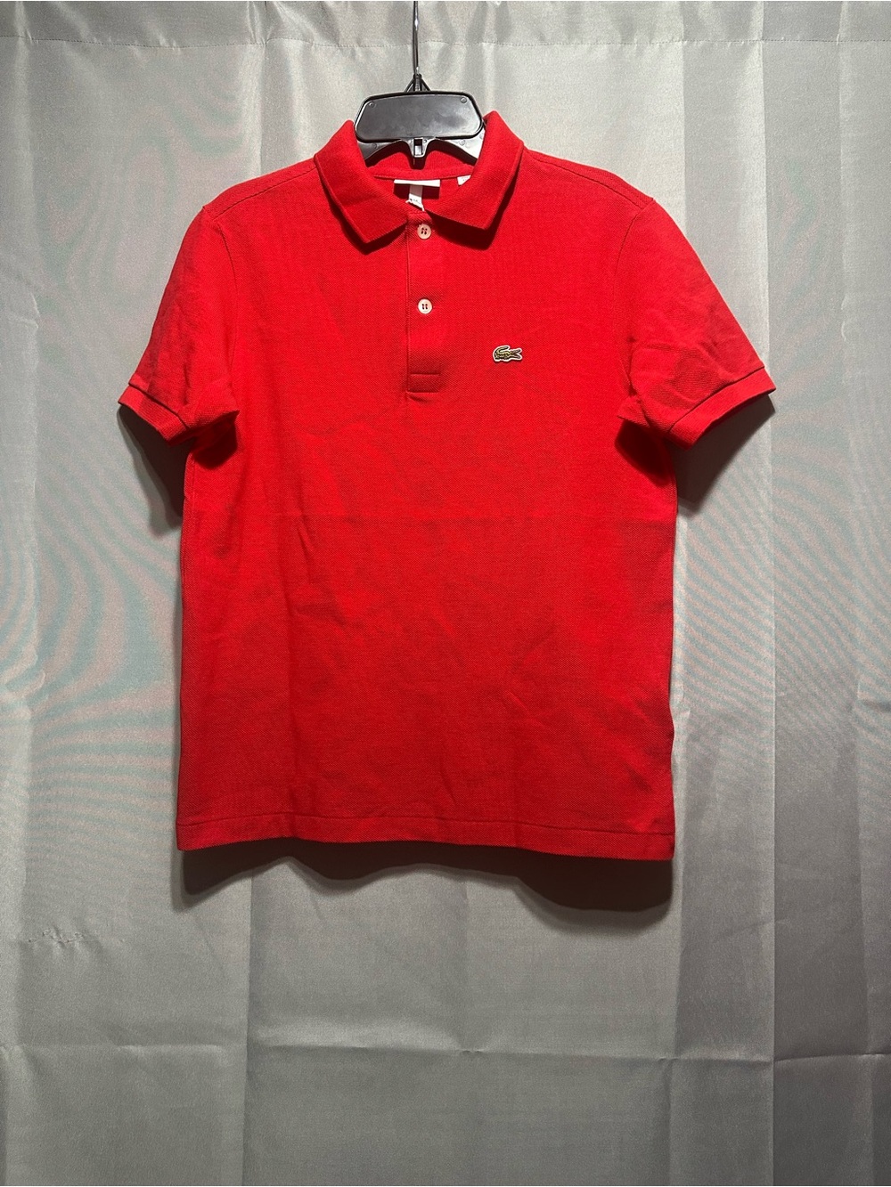 Lacoste Red Short Sleeve Cotton Pique Polo
